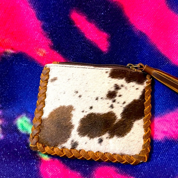 Brand New Real Leather Hair on Hide Credit Card/Driver's License and Coin Wallet - Picture 1 of 5